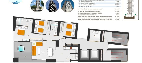 3 chambres Appartement à Benidorm, Spain No. 2784 6