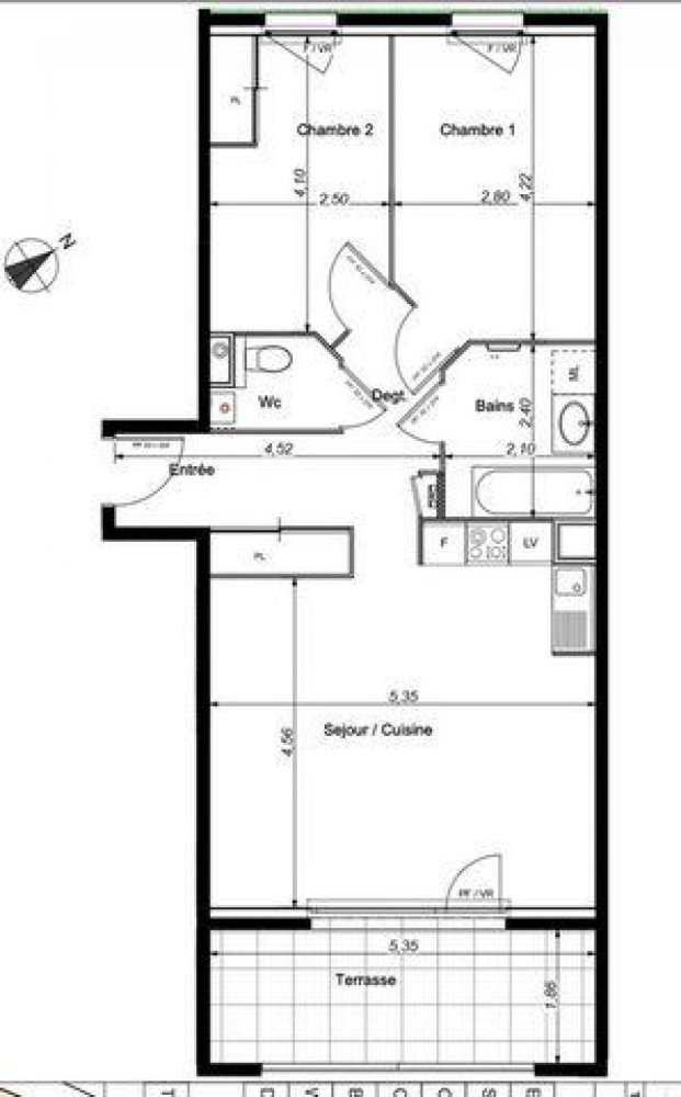 2 Schlafzimmer Eigentumswohnung in Bonneville, France, Nr. 23307