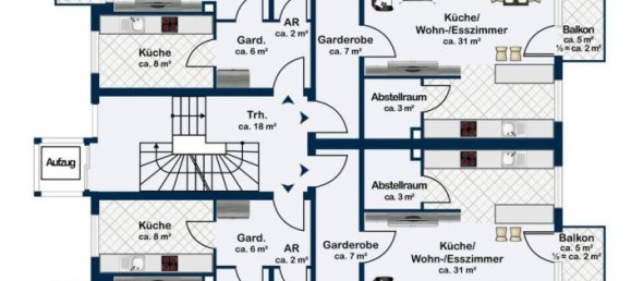 2 غرف نوم شقة في Aschaffenburg, Germany رقم 367750 13
