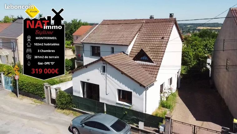 3 غرف نوم منزل في Montfermeil, France رقم 358514