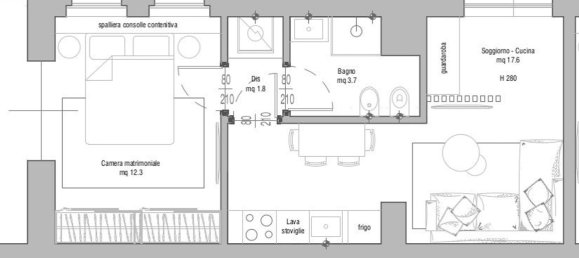 Квартира с 2 комнатами в Милан, Италия № 245512 18
