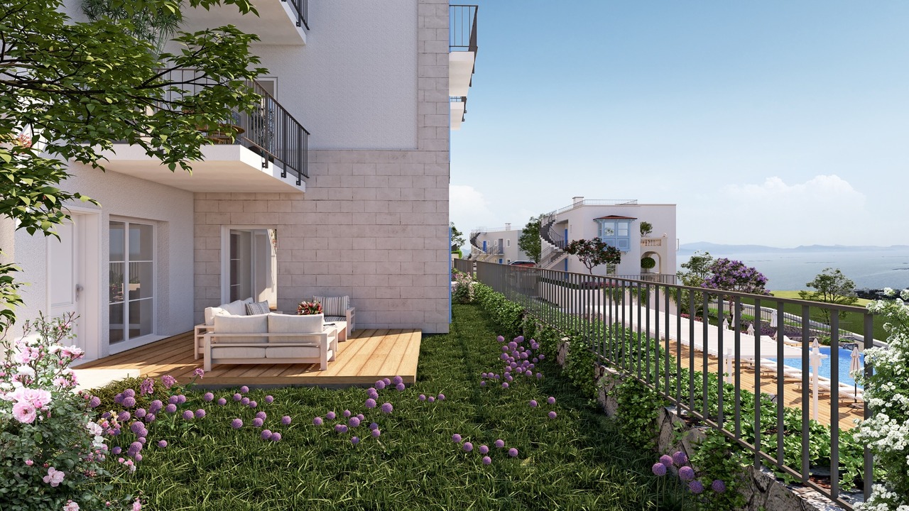 Apartment 3+1 in Fabay Mavi Kapi Evleri, Bodrum, Turkey No. 35936
