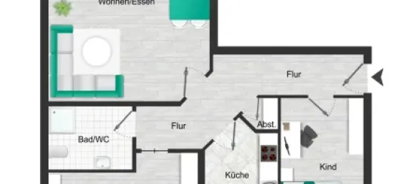 2 Schlafzimmer Wohnung in Soest, Germany, Nr. 237232 11