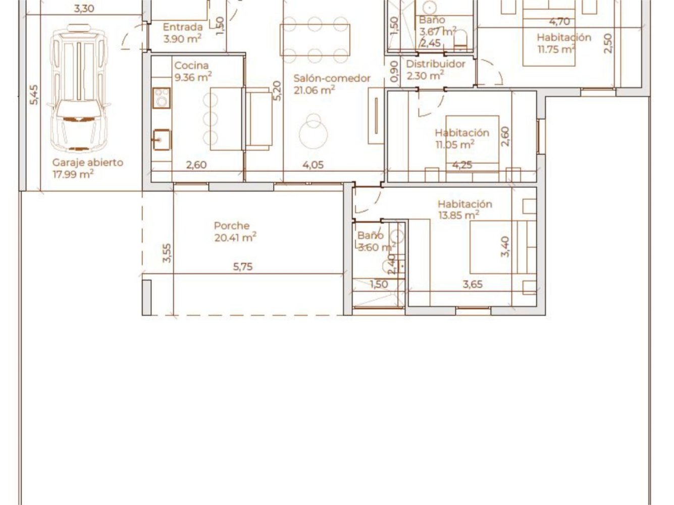 3 bedrooms House in Zaragoza, Spain No. 207035