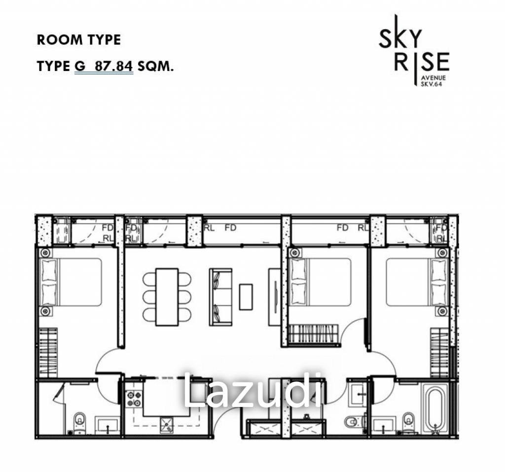 3 bedrooms Penthouse in Bangkok, Thailand No. 13408