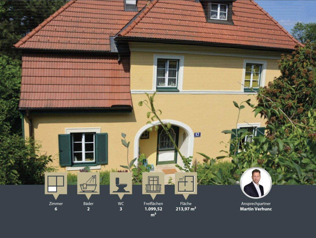 6 rooms Villa in Klosterneuburg, Austria No. 181042