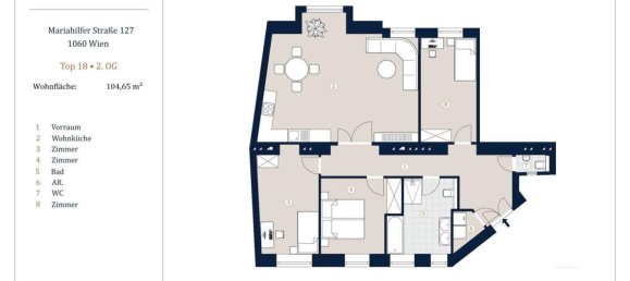 4-salle Appartement à Mariahilf, Austria No. 133956 15