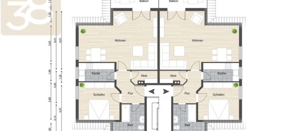 Apartamento de 3 dormitorios en Wolfsburg, Germany No. 315505 20
