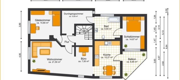 Moradia em banda de 8 divisões em Gotha, Germany N.º 164394 13