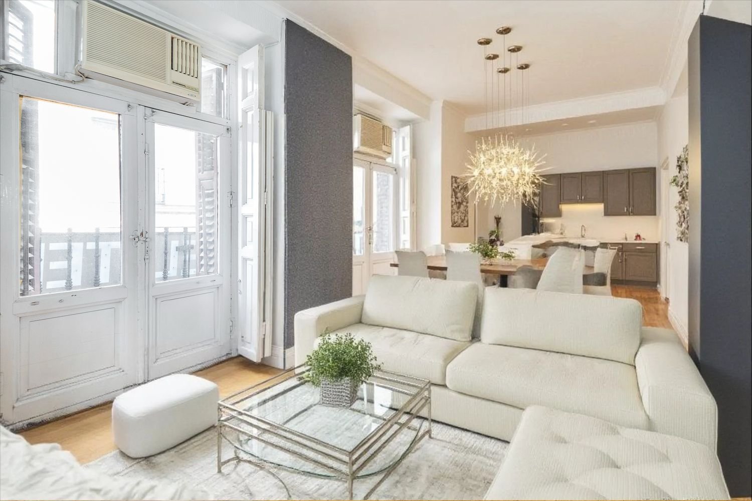 Квартира с 3 спальнями в Мадрид, Испания № 154194