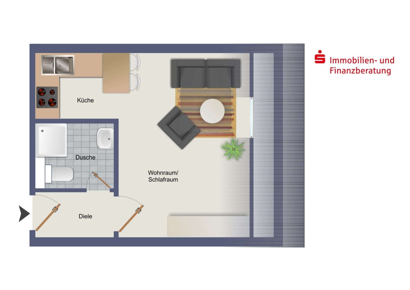 Studio à Sankt Wendel, Germany No. 17080