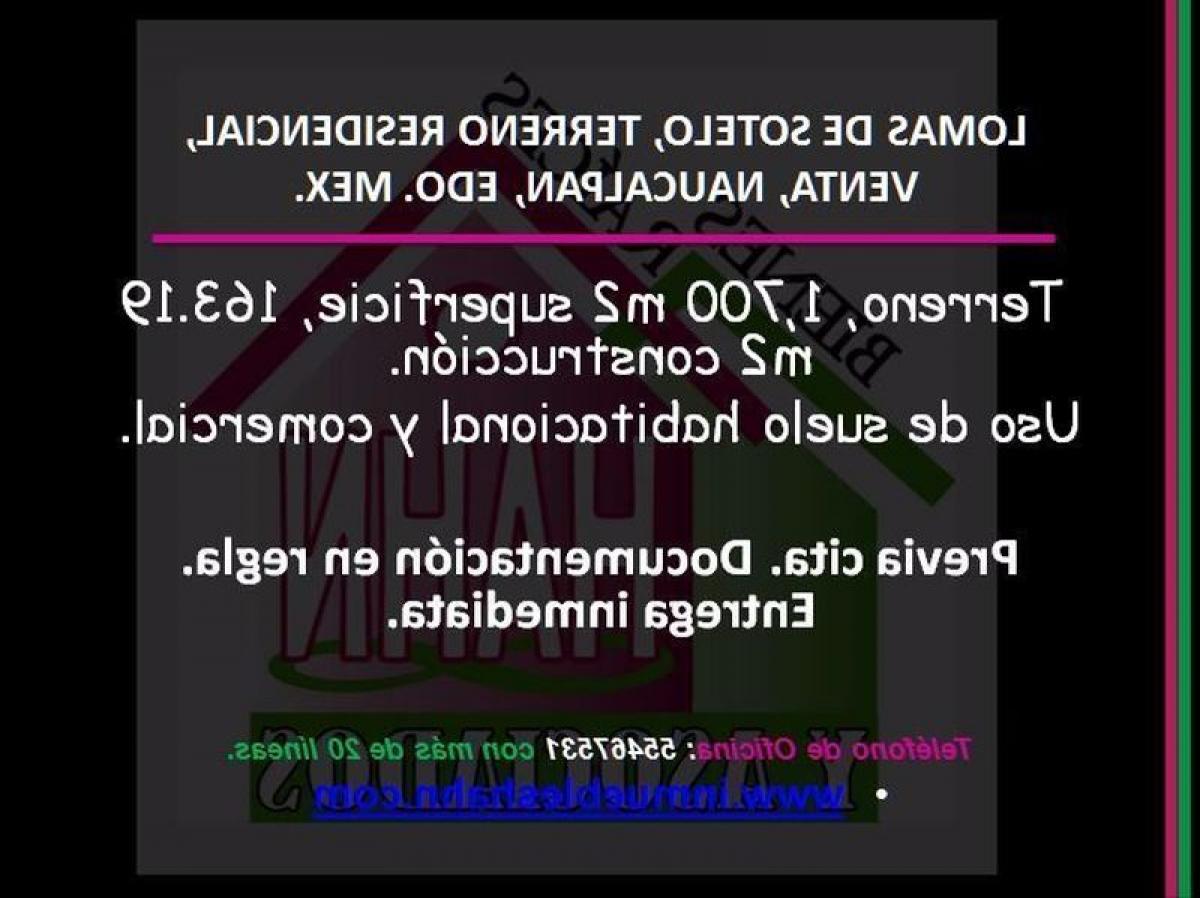  Land in Naucalpan de Juarez, Mexico No. 203732