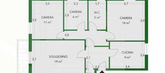 5-Zimmer Wohnung in Crevalcore, Italy, Nr. 24610 30