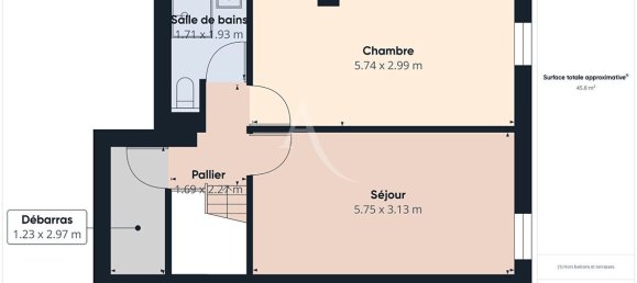 Dúplex de 2 dormitorios en Croix, France No. 216255 6