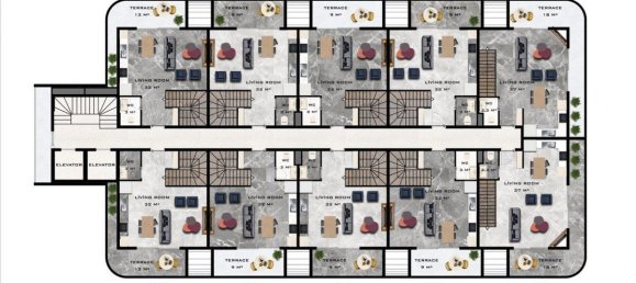 2 rooms Apartment in Oba, Turkey No. 9950 7