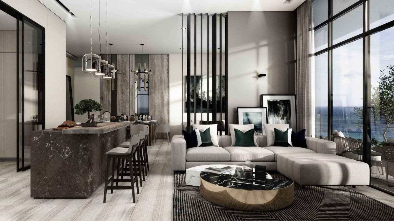 Apartamento de 1 dormitorio en ANWA, Maritime City, UAE No. 60724