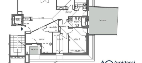 4غرفة شقة في Bergamo, Italy رقم 263194 34