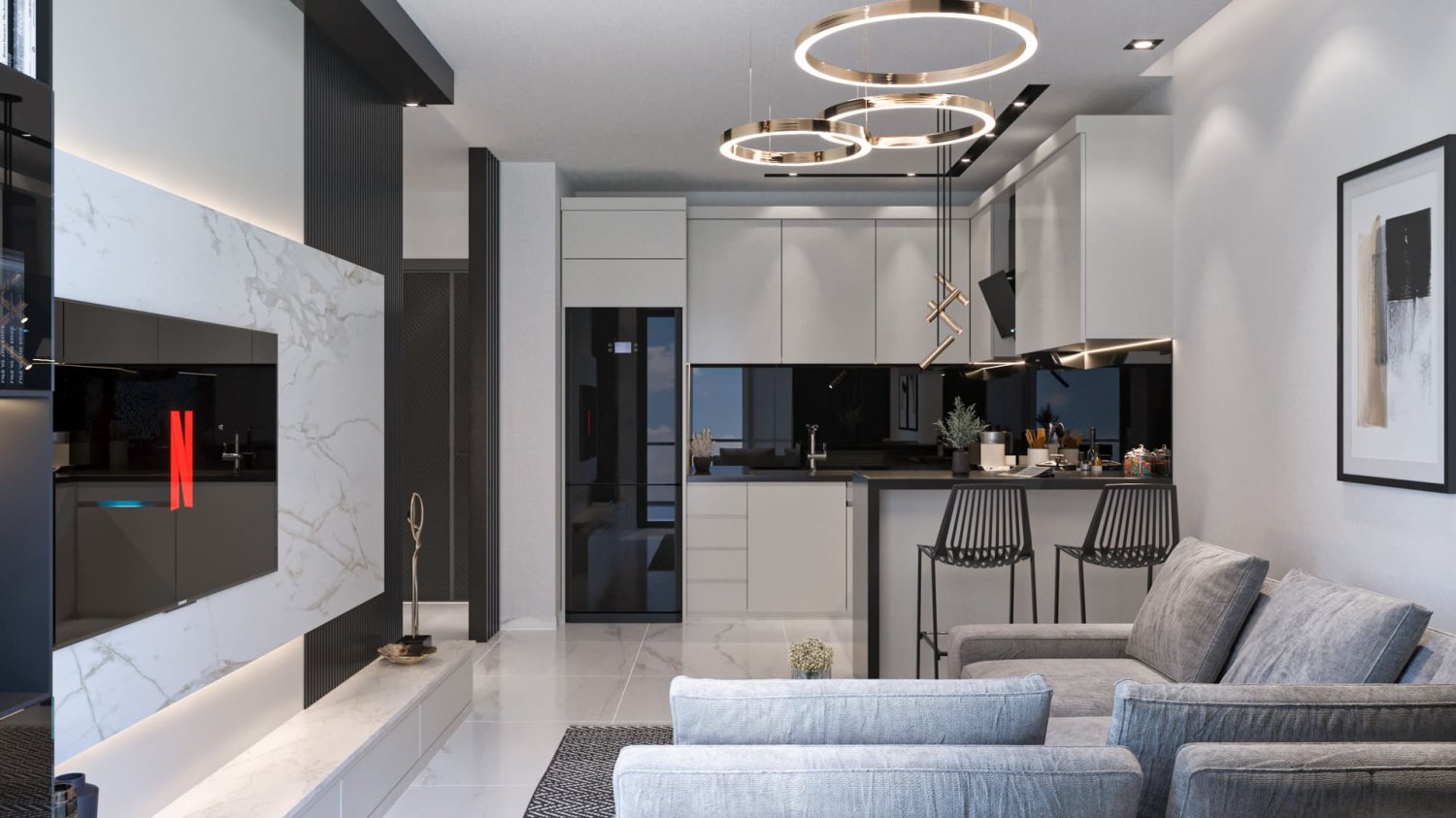 شقة 1+1 في Seda Diamond, Alanya, Turkey رقم 36222