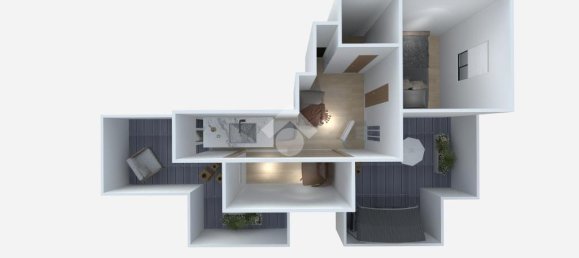 Пентхаус с 2 комнатами в Кассино, Италия № 139355 27