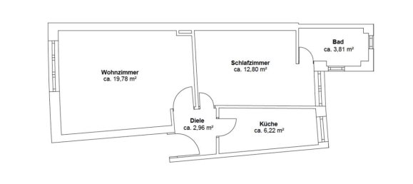 Квартира с 1 спальней в Шмаргендорф, Германия № 53143 10