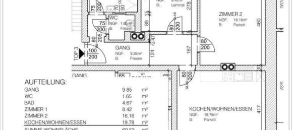 3 rooms Apartment in Klagenfurt am Worthersee, Austria No. 183029 32