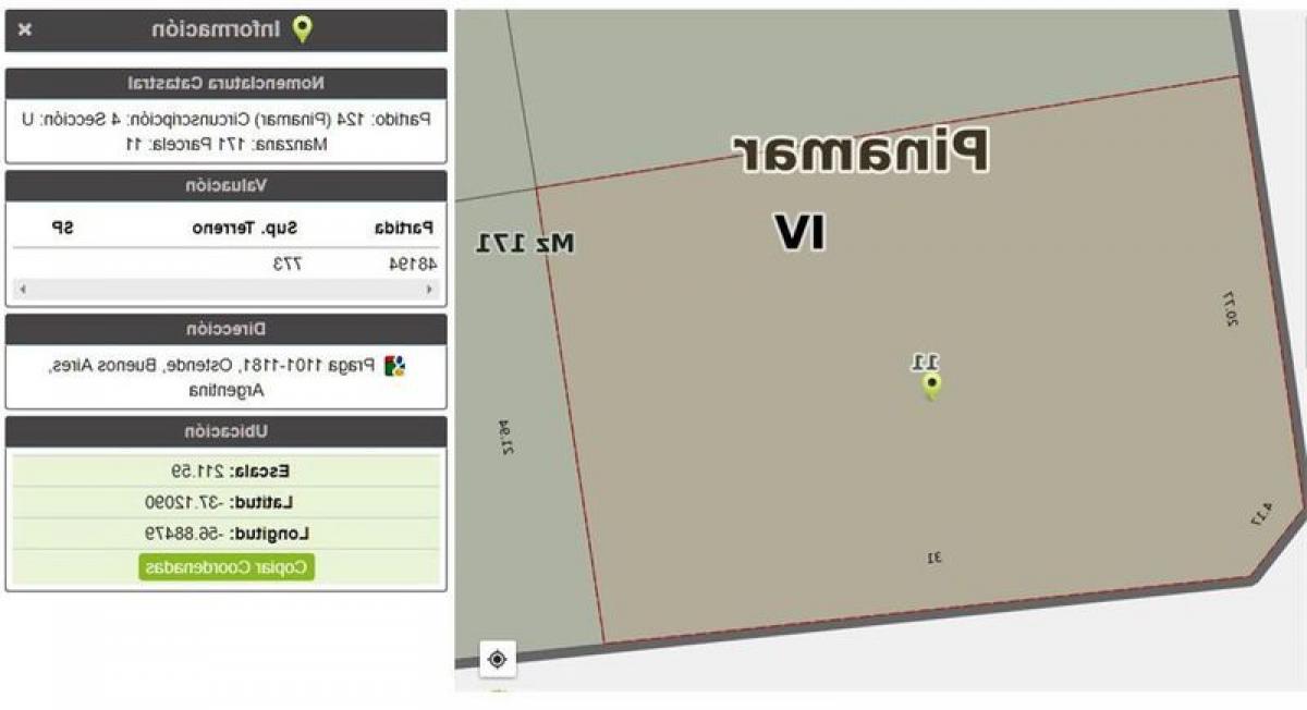 Terrain à Mar del Plata, Argentina No. 115709