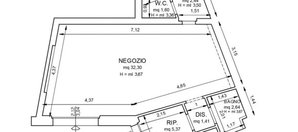 Propiedad comercial en Pontassieve, Italy 53 m² No. 131117 8