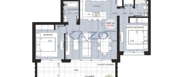 3 Schlafzimmer Wohnung in Germasogeia, Cyprus, Nr. 16691 8