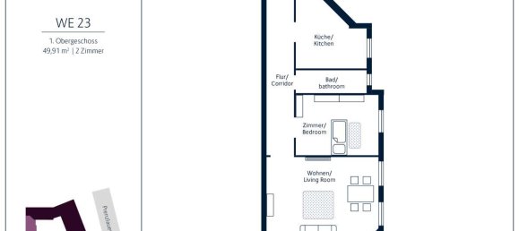 2-Zimmer Wohnung in Prenzlauer Berg, Germany, Nr. 75391 2