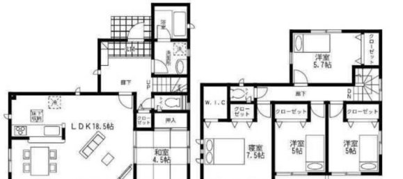 Дом с 5 спальнями в Фукуока, Япония № 5998 2