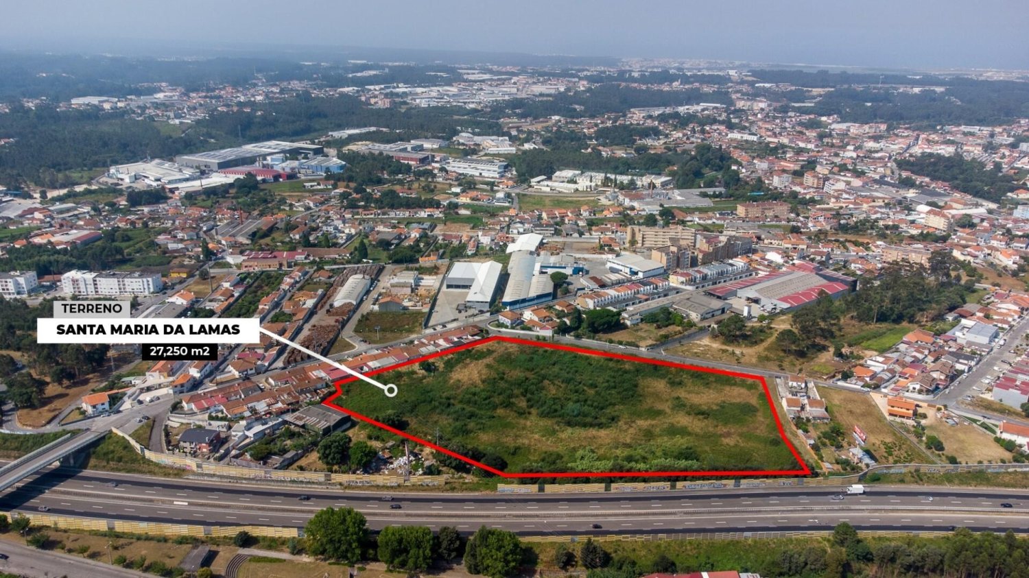 27250m² Land in Santa Maria de Lamas, Portugal No. 221428