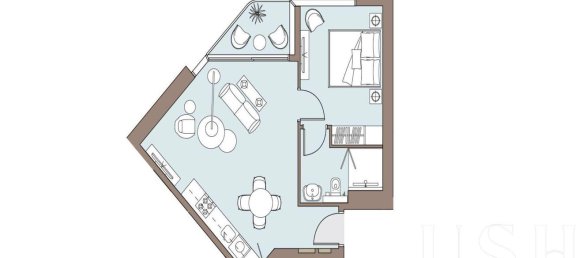 Apartamento de 1 dormitorio en Maritime City, UAE No. 98016 14