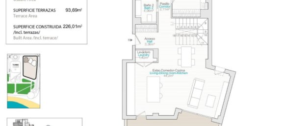 3 dormitorios ático en venta en Villajoyosa, Alicante, Comunidad Valenciana, Spain № 365977 2