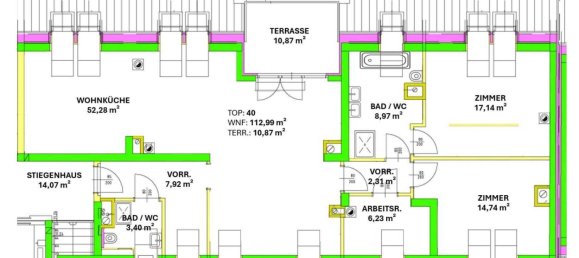 3غرفة شقة في Rudolfsheim-Funfhaus, Austria رقم 128751 12