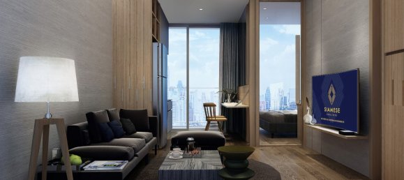 Кондоминиум  с 1 спальней в Wyndham Garden Residence, Клонг Тоэй, Таиланд № 76904 10