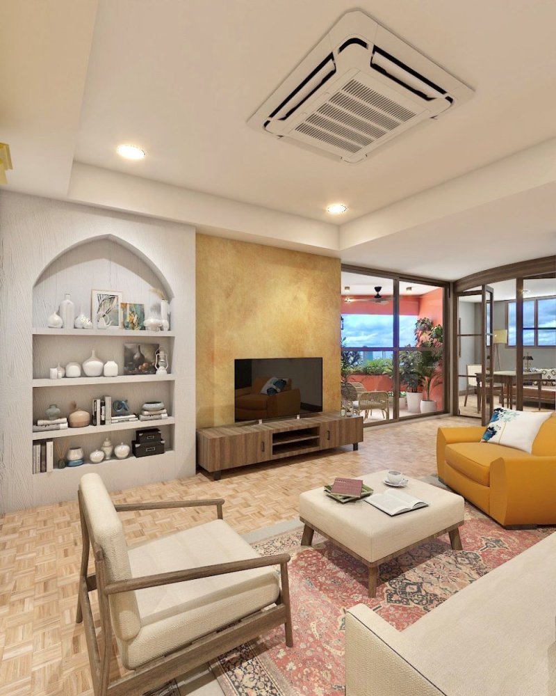 Apartamento com 2 quartos em condomínio em Watthana, Thailand N.º 62398