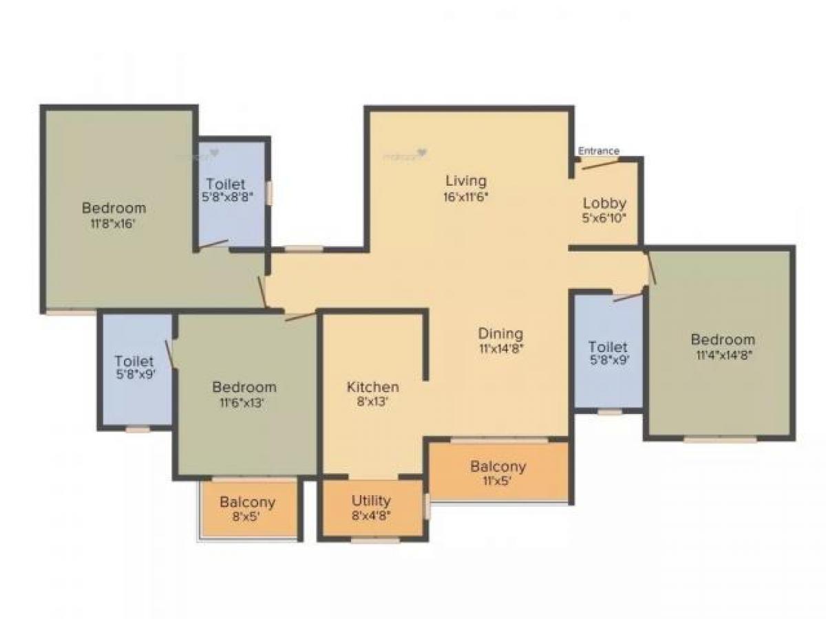 3 Schlafzimmer Haus in Bangalore, India, Nr. 24461