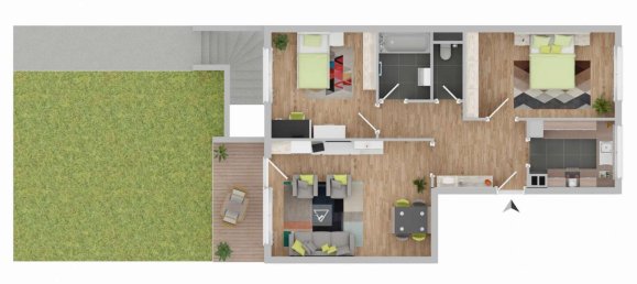 Квартира с 2 спальнями в Штутгарт, Германия № 326654 14