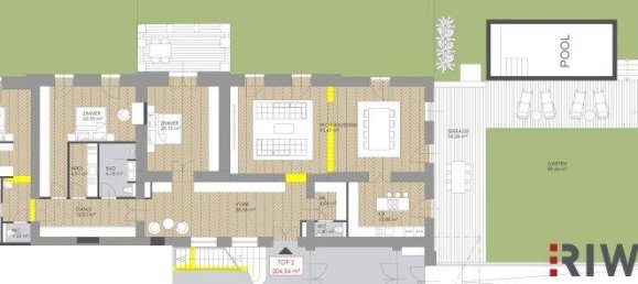 Квартира с 4 комнатами в Хитцинг, Австрия № 215543 18