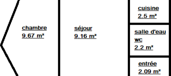 1 Schlafzimmer Wohnung in Aulnay-sous-Bois, France, Nr. 186143 5