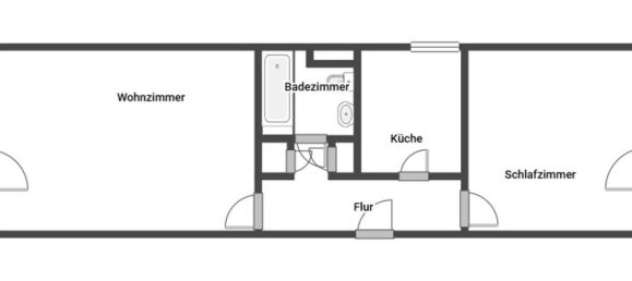 Квартира с 1 спальней в Дюссельдорф, Германия № 18298 11