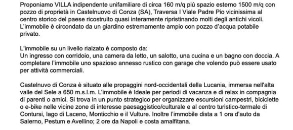 3 rooms Villa in Castelnuovo di Conza, Italy No. 254867 27