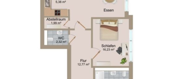 Квартира с 3 спальнями в Росток, Германия № 302829 2