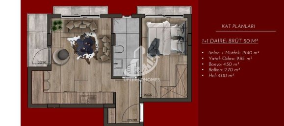 Apartment 1+1 in Alanya, Turkey No. 10769 6