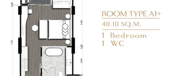 Condo à The Marin Phuket Phuket, Thailand 39.45m² No. 29500 8