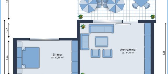 Таунхаус с 5 комнатами в Баден-Вюртемберг, Германия № 38740 4