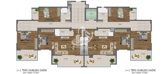 Apartamento 2+1 em Oba, Turkey N.º 12780 15