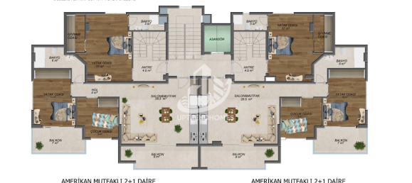 Apartamento 2+1 em Oba, Turkey N.º 12780 16
