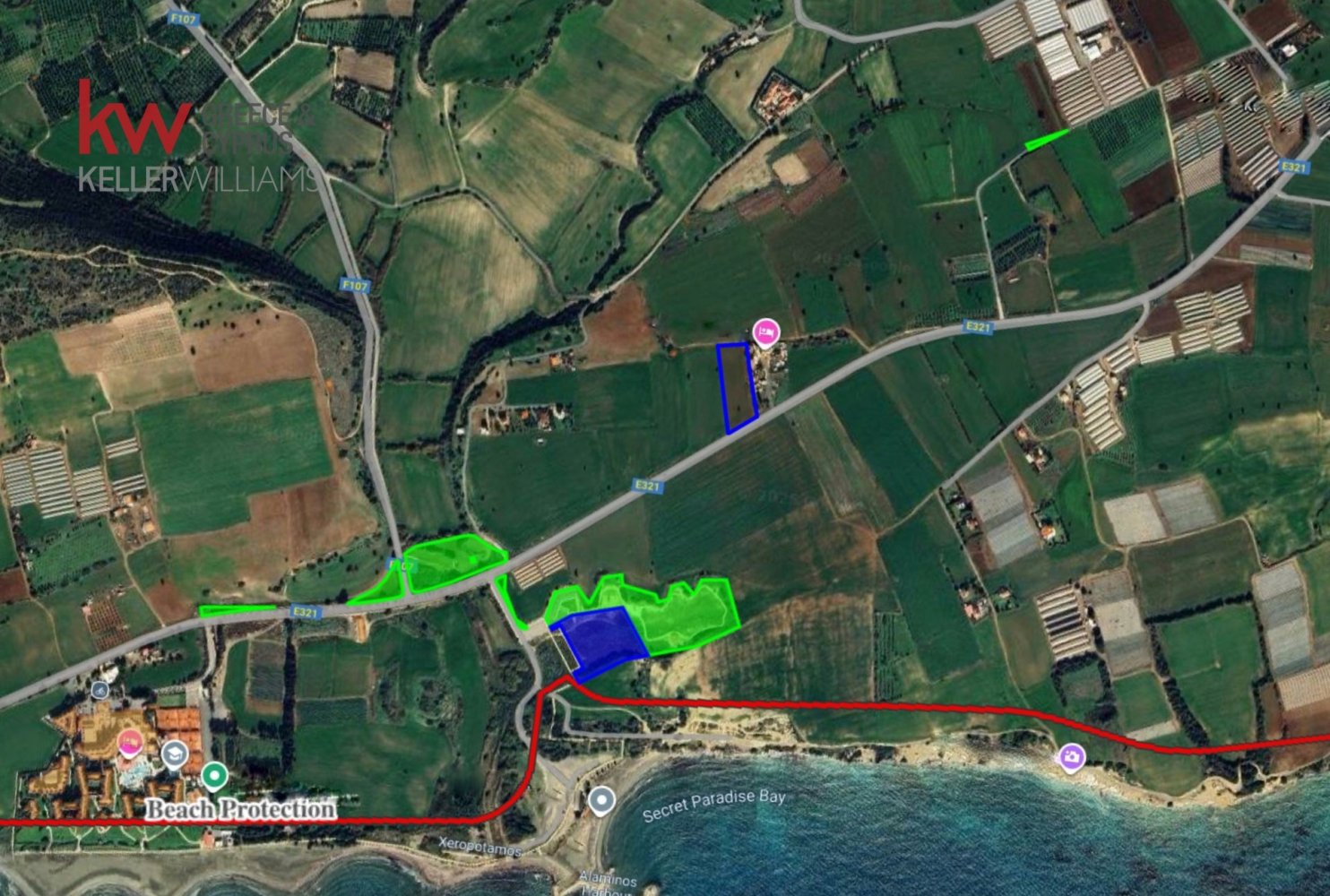 6857 m² terreno en venta en Alaminos, Larnaka, Cyprus № 26507
