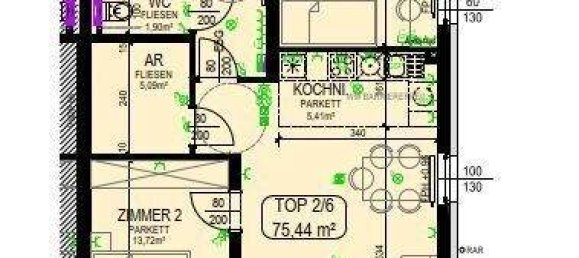 3-Zimmer Wohnung in Kirchberg an der Pielach, Austria, Nr. 128696 2